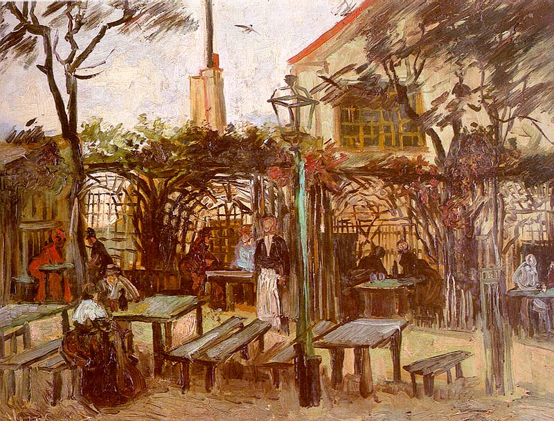 Terrace of the Cafe on Montmartre